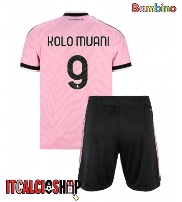 Juventus Randal Kolo Muani #9 Seconda Maglia Bambino 2026-27 Manica Corta (+ Pantaloni corti)